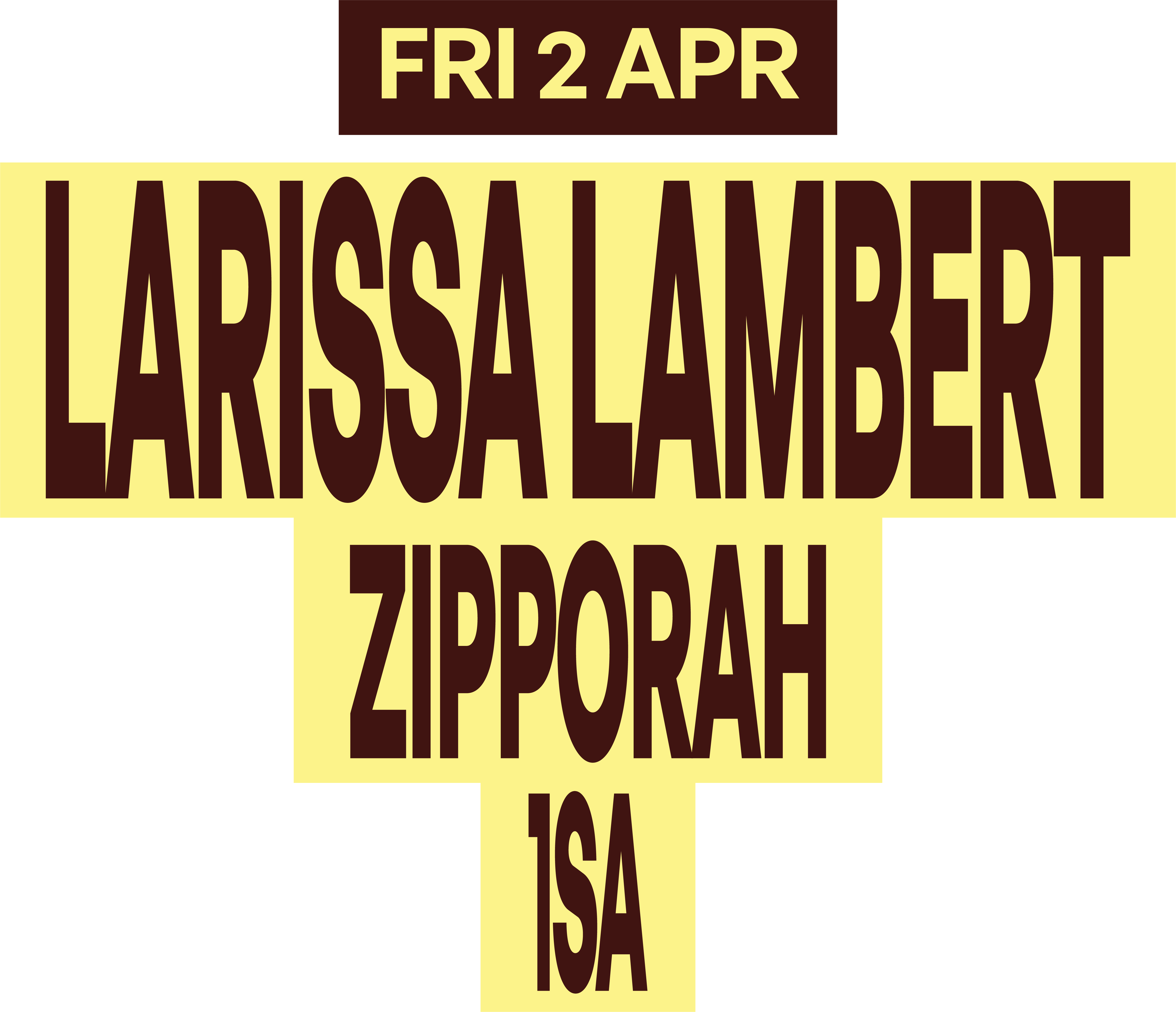 April Lineup Poster